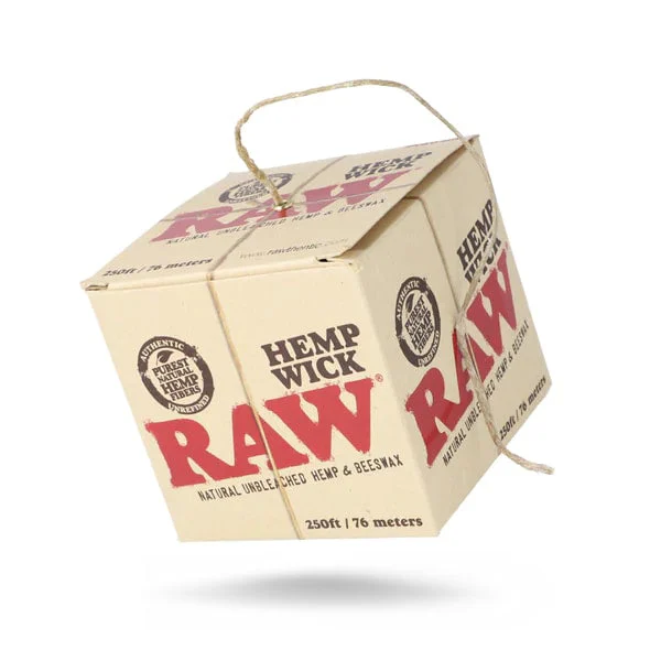 Raw* (Hemp Wick)(250ft/76m)