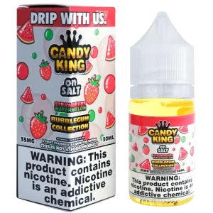 Strawberry Watermelon SALT (BUBBLEGUM SERIES) - Candy King On SALT - 30mL