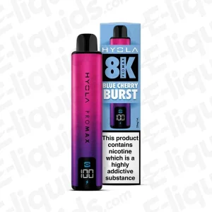 Hyola Pro Max 8000 Blue Cherry Burst Prefilled Pod Kit
