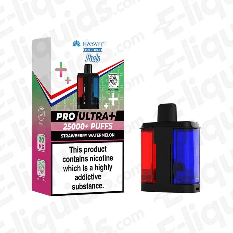 Hayati Pro Ultra+ 25K Strawberry Watermelon Prefilled Pod - Image 2