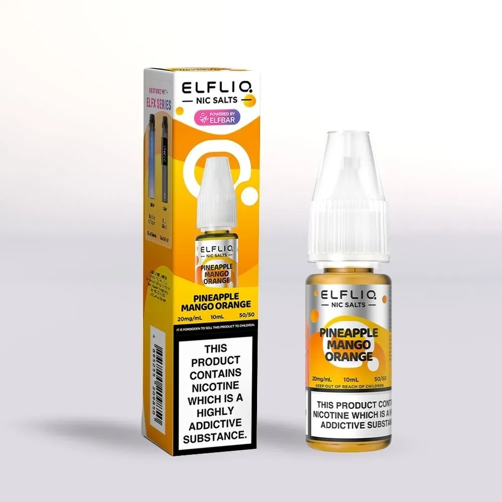 Elf Bar ElfLiq Pineapple Mango Orange Nic Salt E-Liquid - Image 2