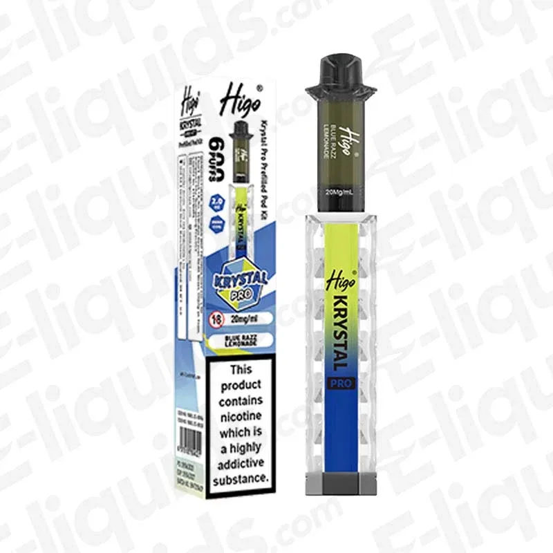 Higo Krystal Pro 600 Blue Razz Lemonade Prefilled Pod Kit