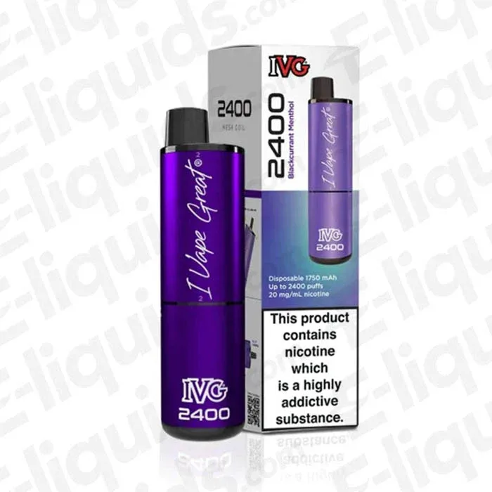 IVG 2400 4-in-1 Blackcurrant Menthol Prefilled Pod Kit