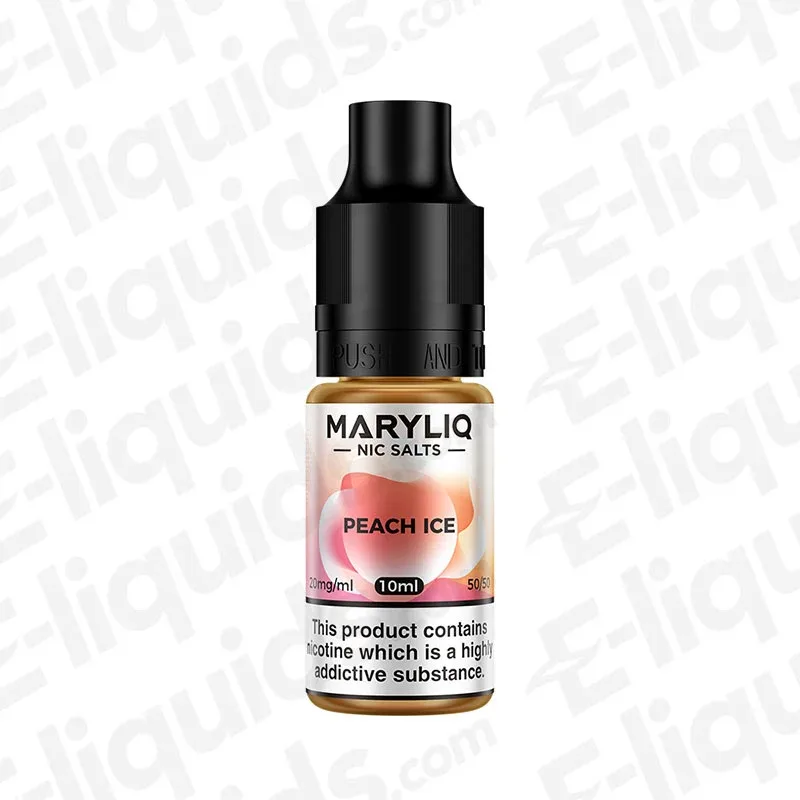 Peach Ice Nic Salt Vape Juice by Maryliq