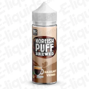 Moreish Puff Brewed Hazelnut Vienna Brewed 100ml Shortfill Vape Juice