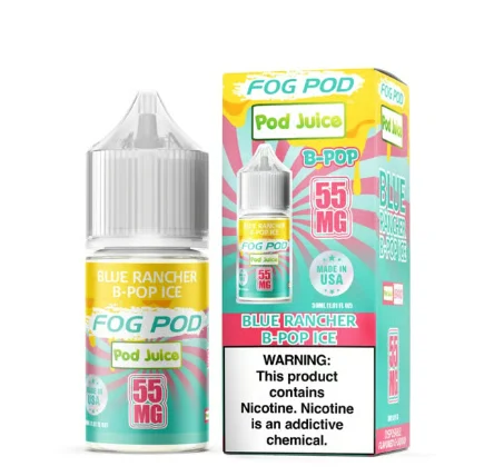 Blue Rancher B-Pop Ice Pod Juice x Fog Pod Salts 30mL