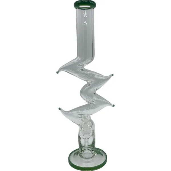 19" Tall Zig Zag Water Pipe