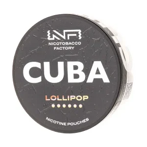 Lollipop Nicotine Pouches by Cuba Black