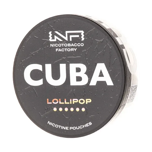 Lollipop Nicotine Pouches by Cuba Black
