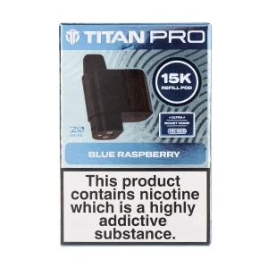 Blue Raspberry Pro 15K Prefilled Pod + Refill by Titan
