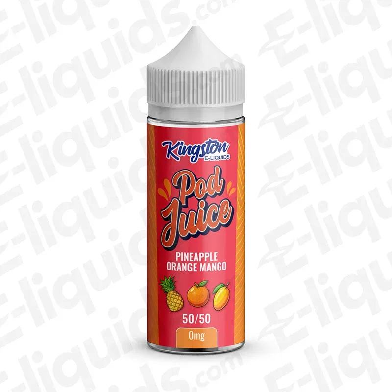 Kingston Pineapple Orange Mango Pod Juice 50/50 100ml Shortfill Vape Juice