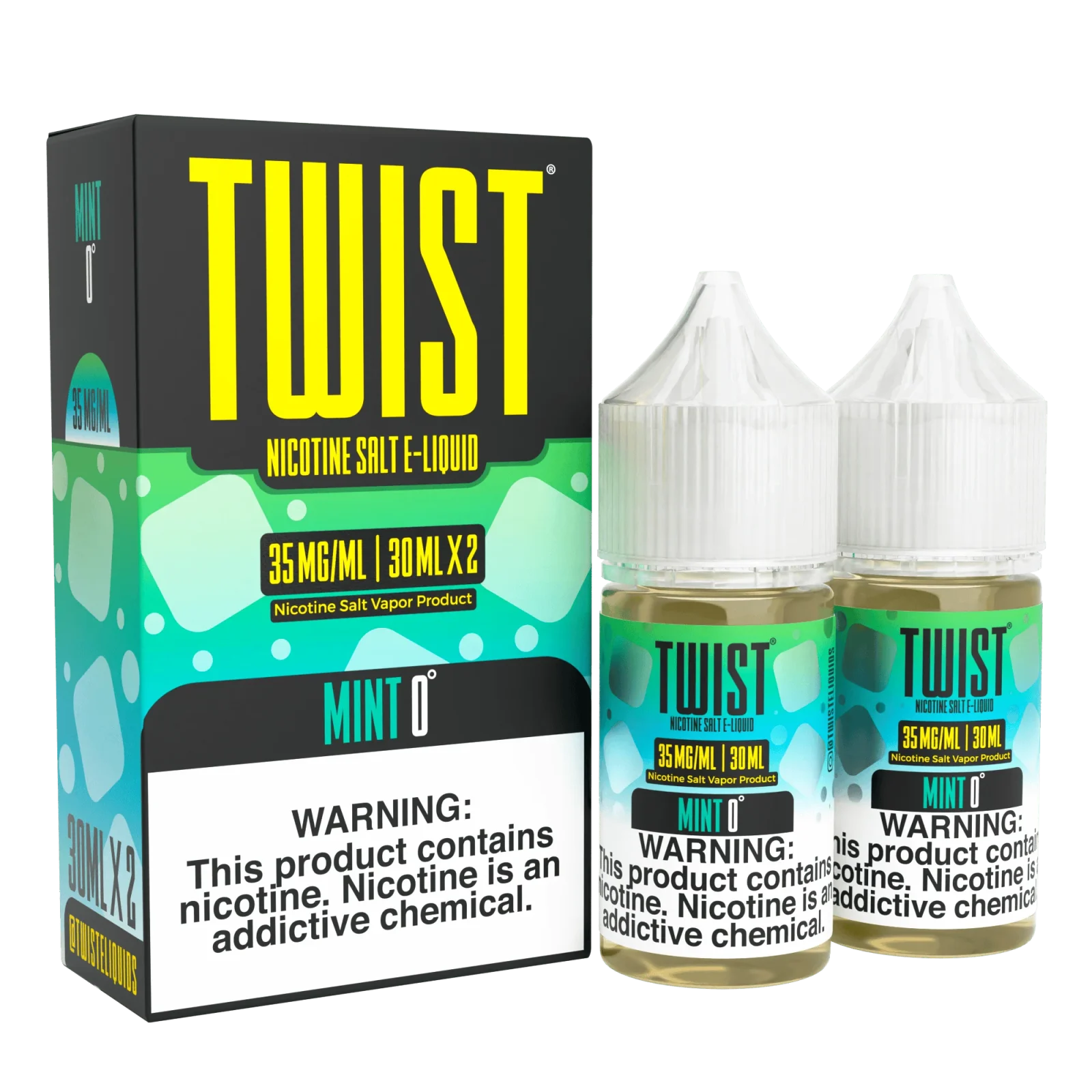 Mint 0 SALT - Twist E-Liquids - 60mL