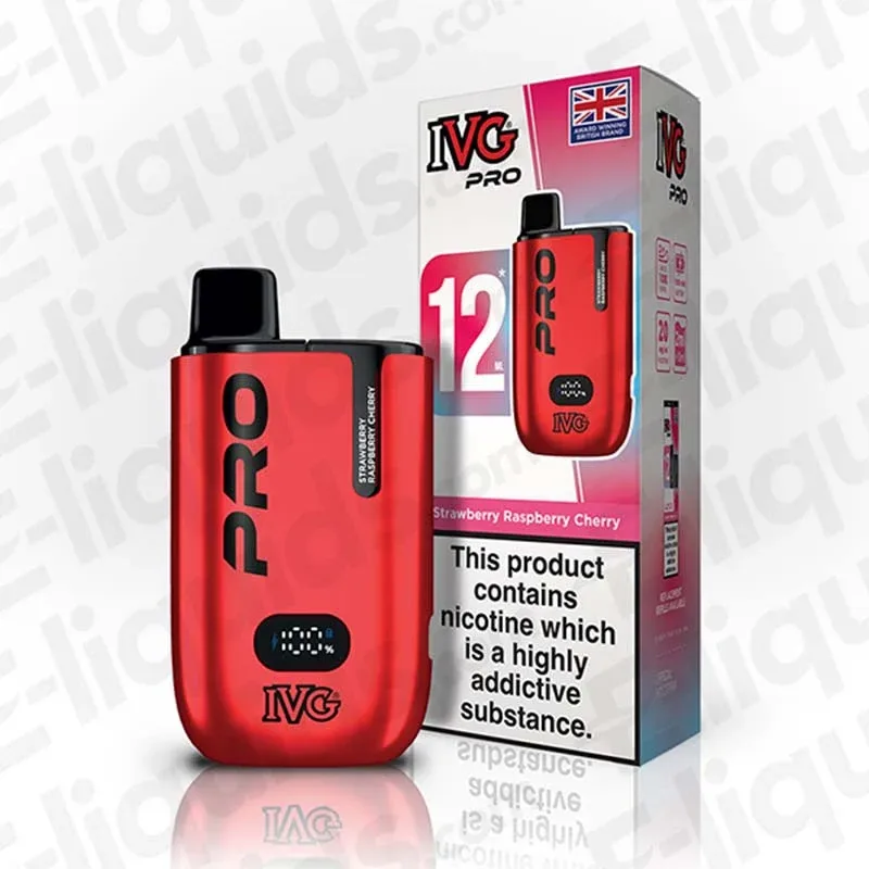 IVG Pro 12 20mg Strawberry Raspberry Cherry Prefilled Pod Kit