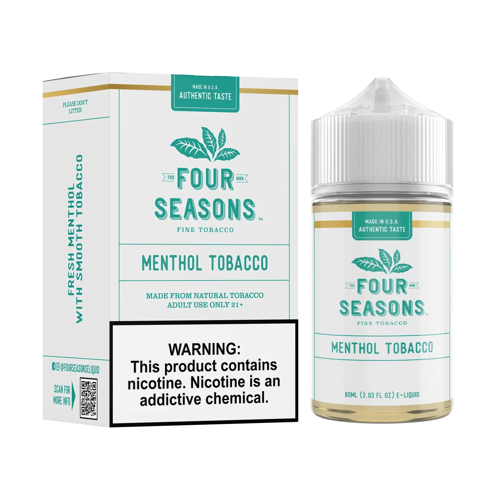 Menthol Tobacco - Four Seasons - 60mL