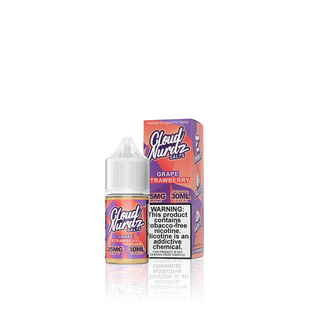 Grape Strawberry - Cloud Nurdz TFN Salts E Liquid - Breazy