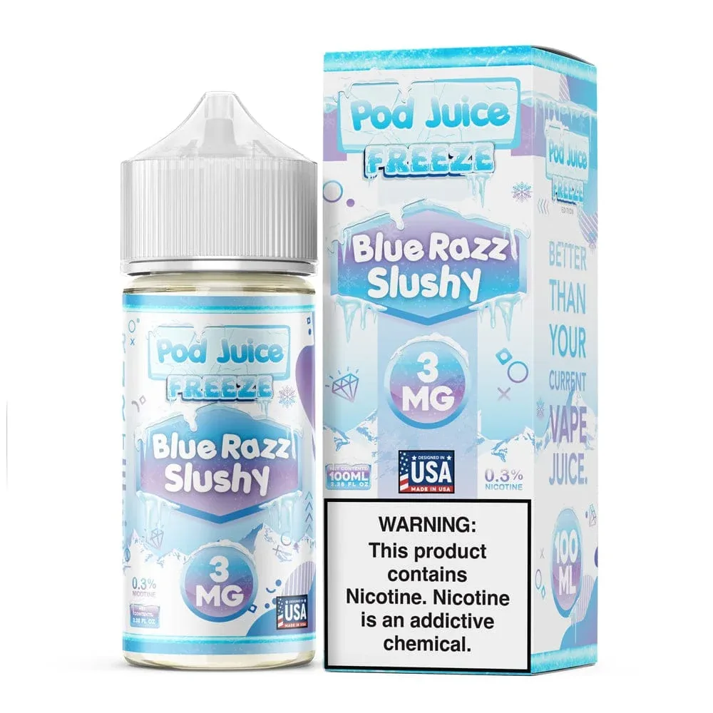 Blue Razz Slushy FREEZE - Pod Juice - 100mL