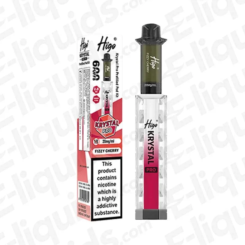 Higo Krystal Pro 600 Fizzy Cherry Prefilled Pod Kit