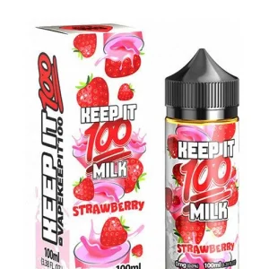 Berry Au Lait (Strawberry Milk) by Keep it 100 - 100mL