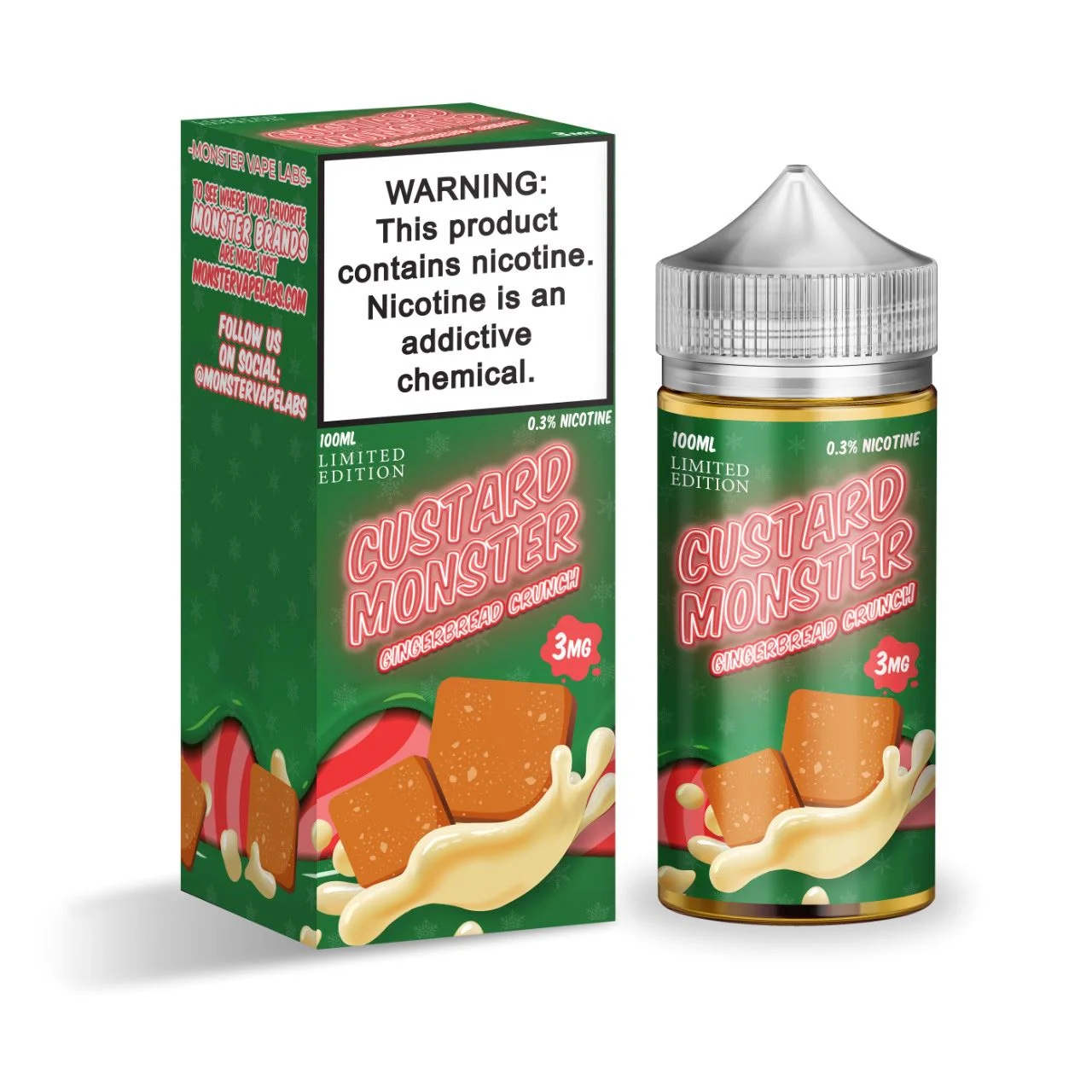 Gingerbread Crunch Custard Monster 100mL