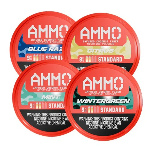 AMMO Nicotine Pouches (20ct Can)