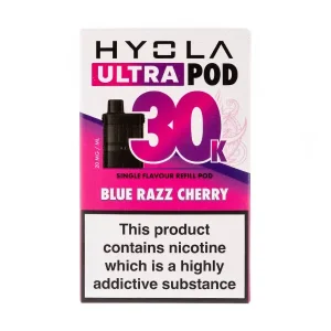 Blue Razz Cherry Ultra 30k Prefilled Pods by Hyola