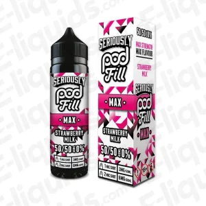 Doozy Vape Co Strawberry Milk Seriously Podfill Max 40ml Shortfill Vape Juice