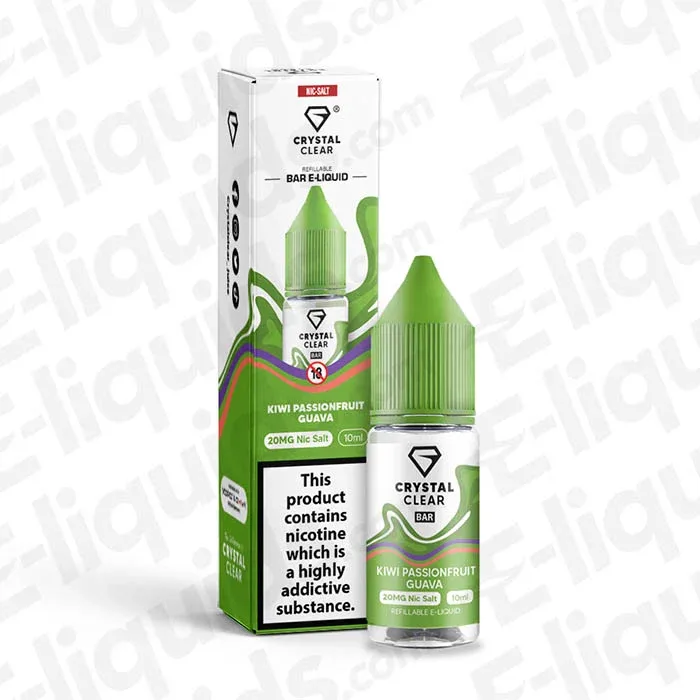 Crystal Clear Kiwi Passionfruit Guava Nic Salt