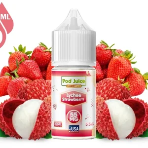 Lychee Strawberry POD JUICE SALT 30ml