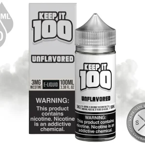 Unflavored by Keep It 100 Vape Juice 100ml