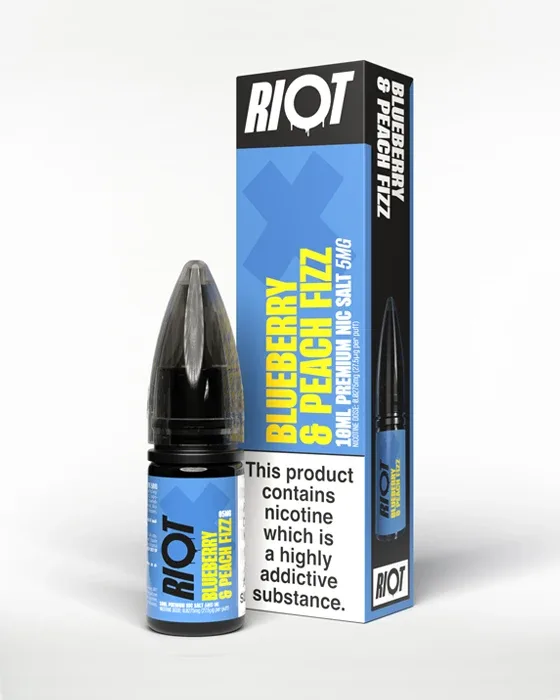 Blueberry Peach Fizz Nic Salt E-Liquid - Riot X