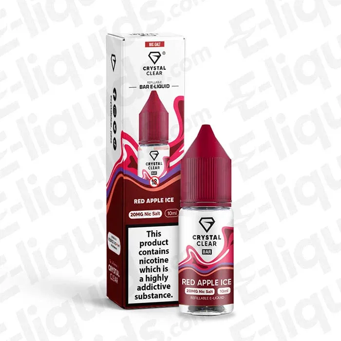 Crystal Clear Red Apple Ice Nic Salt