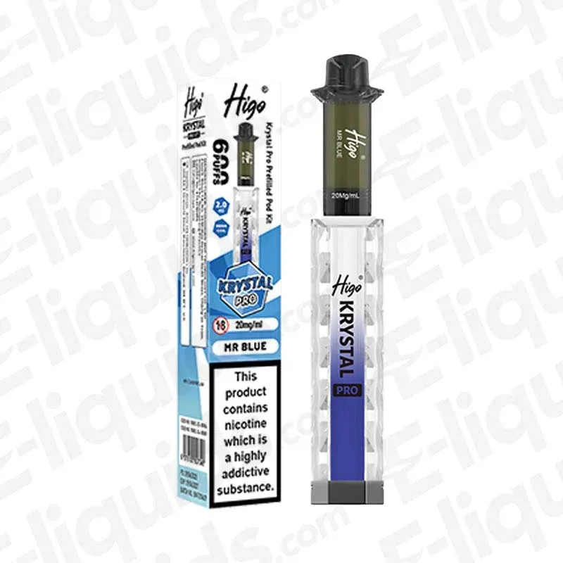 Higo Krystal Pro 600 Mr Blue Prefilled Pod Kit