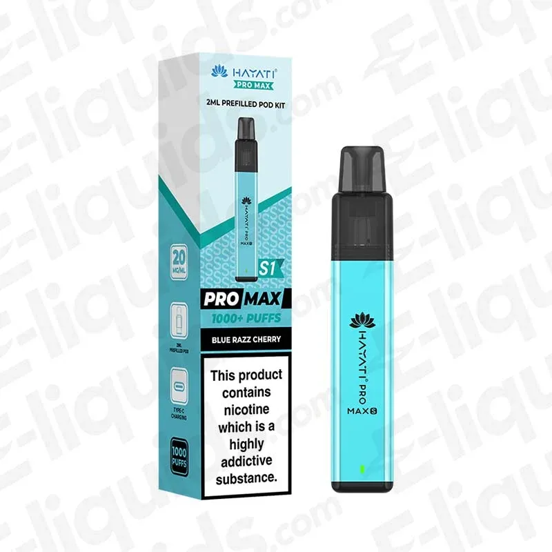 Hayati Pro Max S1 Blue Razz Cherry Prefilled Pod Kit