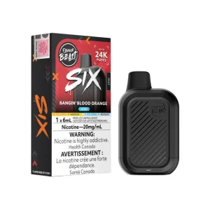 Flavour Beast SIX 24K Disposable Vape - Bangin' Blood Orange Iced