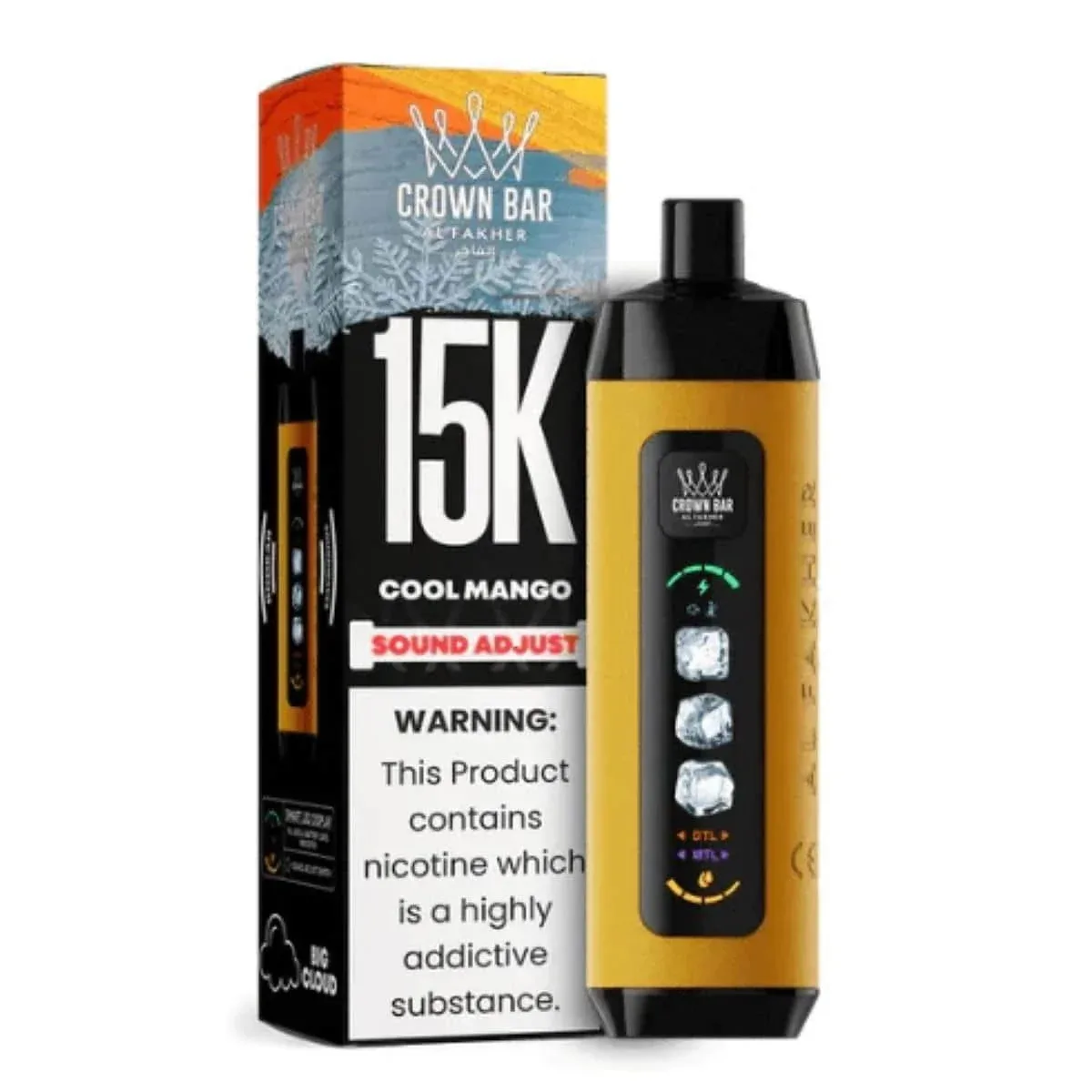 Al Fakher Crown Bar Ice Adjust 15000 Puff 0.5% - Image 2