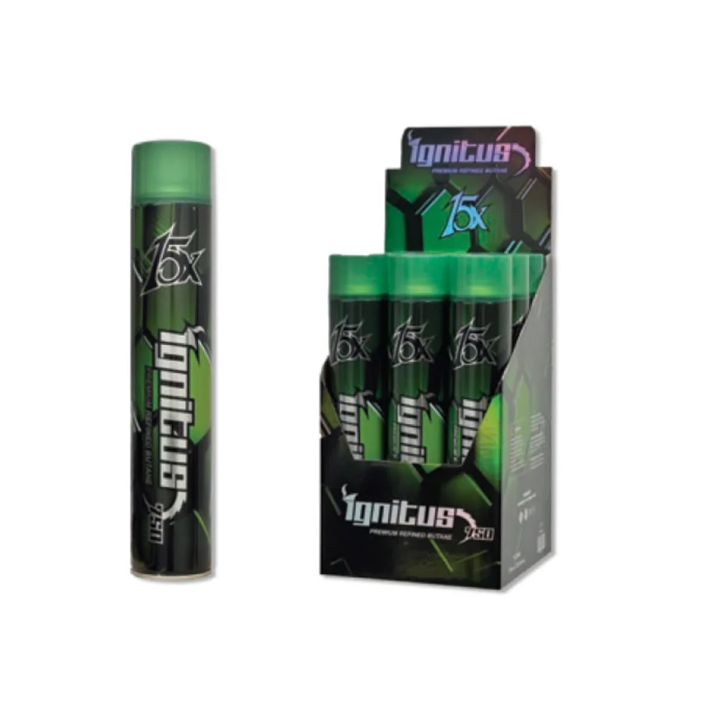 Ignitus (Butane)(DSPLY 9pc) Premium Refined 15X