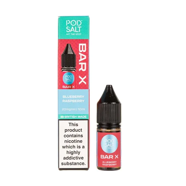 Blueberry Raspberry Nic Salt E-Liquid by Pod Salt Bar X