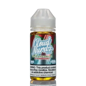 Cloud Nurdz E-Liquid - Sour Watermelon Strawberry Iced - 100ml