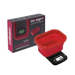 TruWeigh Mini Crimson Digital Silicone Bowl Scale 100g x 0.01g