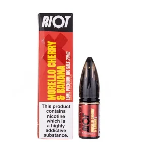 Morello Cherry Banana Nic Salt E-Liquid by Riot X