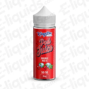 Kingston Double Red A Pod Juice 50/50 100ml Shortfill Vape Juice