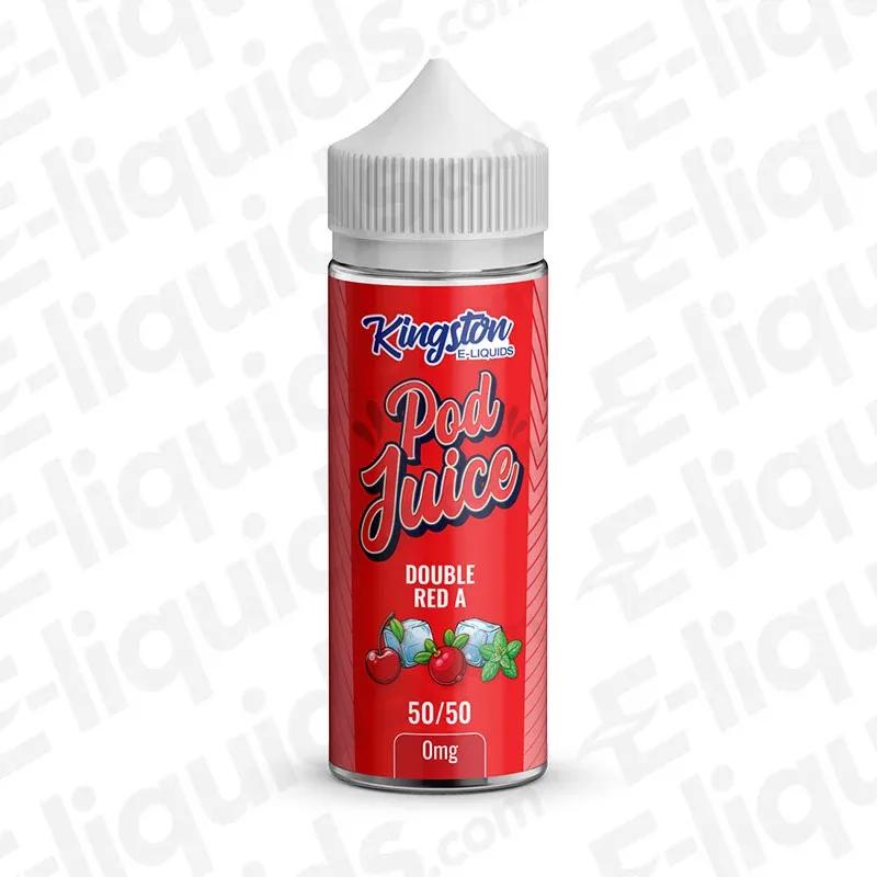 Kingston Double Red A Pod Juice 50/50 100ml Shortfill Vape Juice