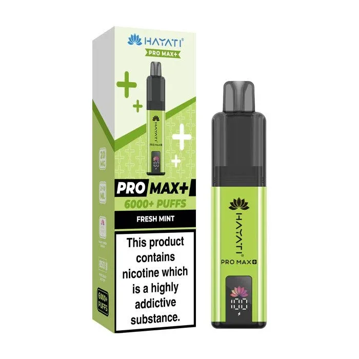 Hayati Pro Max Plus 6000 - Fresh Mint Prefilled Pod Kit