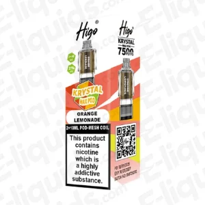 Higo Krystal Max Orange Lemonade Prefilled Pods