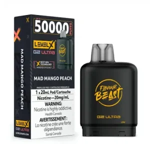 Level X Flavour Beast G2 Ultra Mad Mango Peach (6/box)