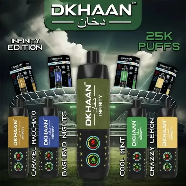 Dkhaan Infinity Edition 25,000 Puffs Disposable 5 Pack