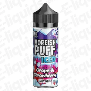 Moreish Puff Iced Grape & Strawberry Candy Drops Iced 100ml Shortfill Vape Juice