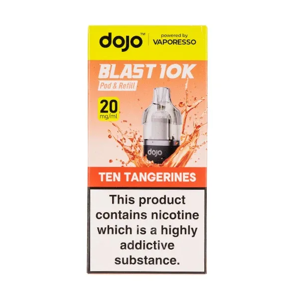 Ten Tangerines Dojo Blast 10K Prefilled Pod + Refill by Vaporesso