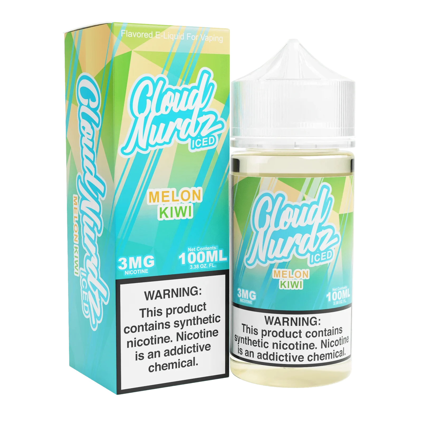 ICED Melon Kiwi - Cloud Nurdz - 100mL