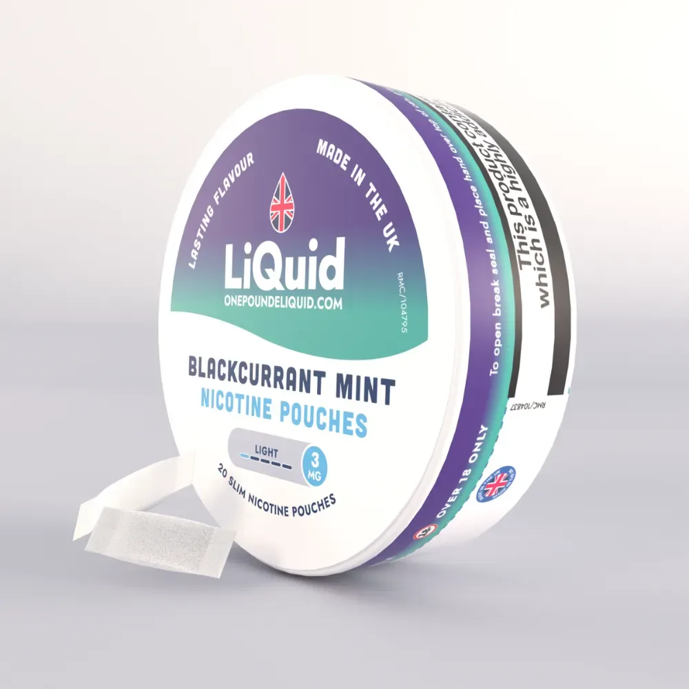 Blackcurrant Mint Nicotine Pouches by LiQuid - Image 2